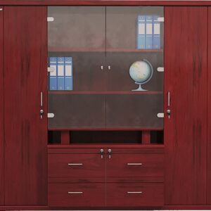 Tủ tài liệu gỗ sơn PU rộng 2m2 The One DC2200H2