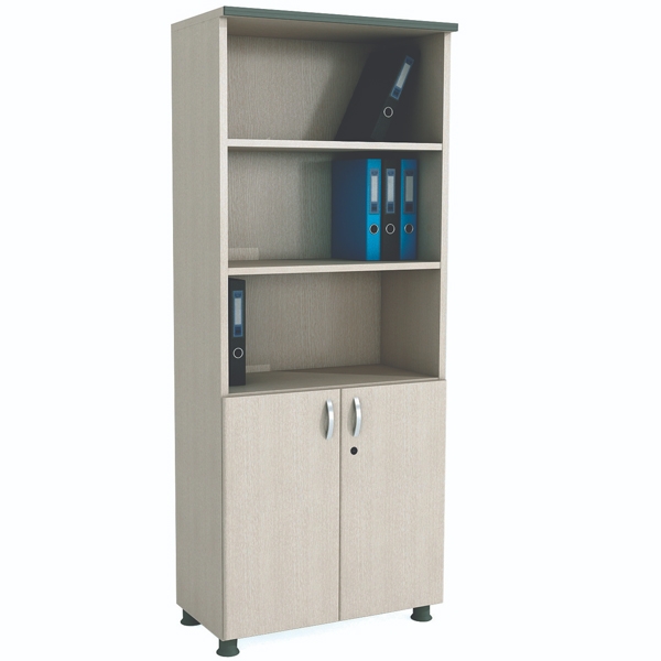 Tủ tài liệu gỗ văn phòng 5 ngăn cánh lửng Fami SM8150H