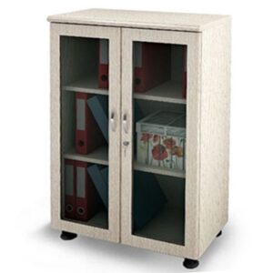 Tủ tài liệu gỗ thấp cánh kính Fami SM7430H