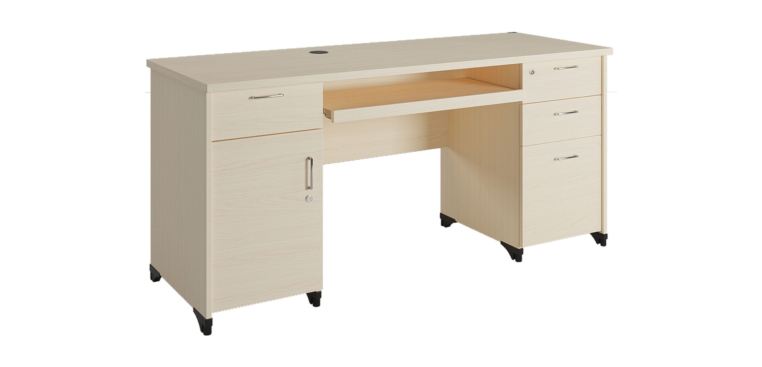 Bàn làm việc 1m6 có hộc liền The One AT160HL1 (chưa có bàn phím)