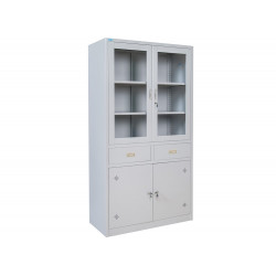 Tủ sắt văn phòng cánh kính có ngăn kéo The One TU09K3LCK